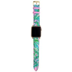 NWT Lilly Pulitzer Genuine Leather Apple Watch Band